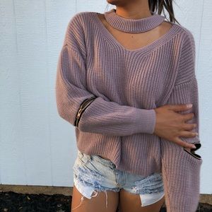 Stylish Blush Pink Sweater